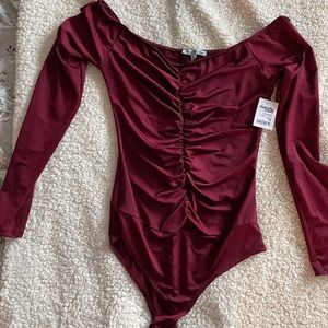 NWT Charlotte Russe off the shoulder bodysuit